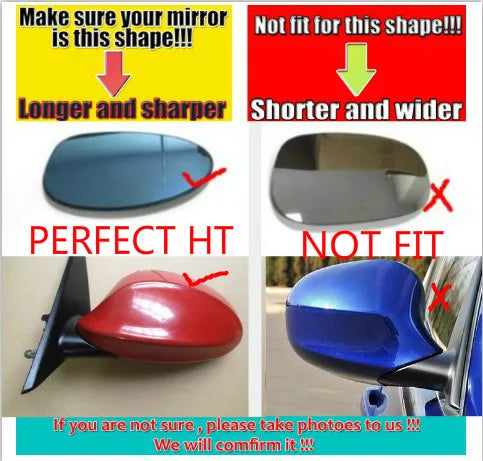Carbon Fiber M Look Mirror Caps for BMW 1/3 Series (E90/E92/E93)