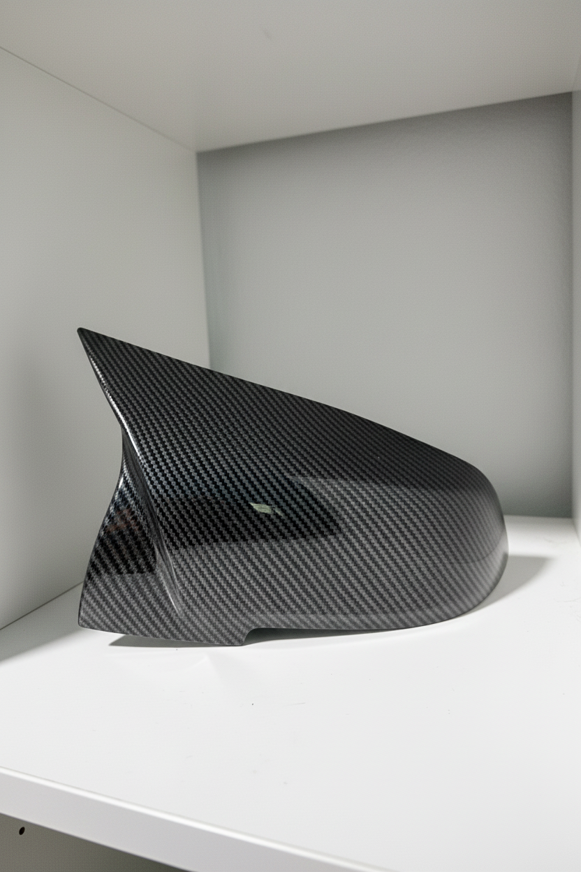 Carbon Black Mirror Cover Caps for BMW 1/2/3/4 Series (F20/F30/F32)