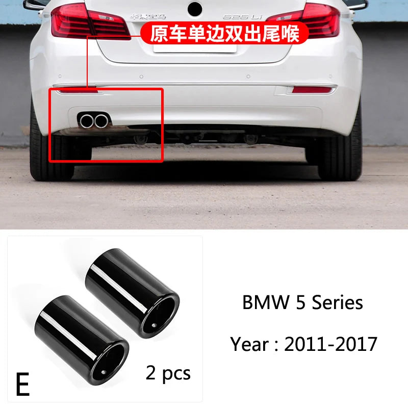 BMW Car-Styling Stainless Steel Car Exhaust Muffler TailPipes Cover