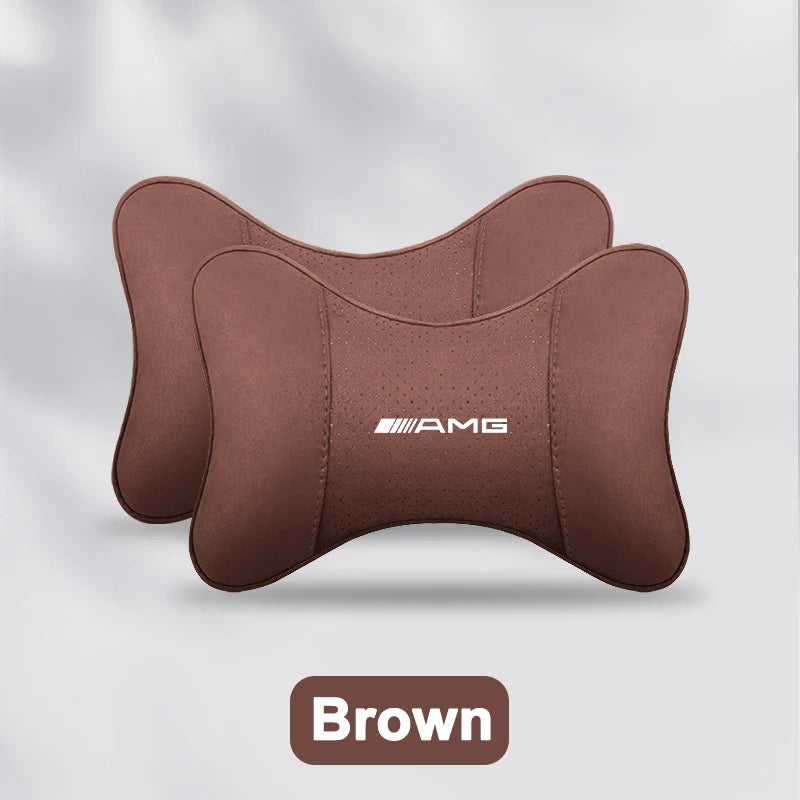 2pcs Breathable Car Headrest Neck Support Seat Pillow Protect Neck