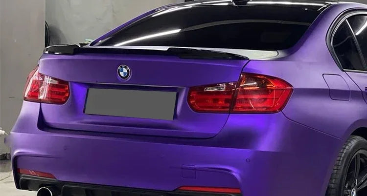 Sensefull Carbon Fiber Rear Bumper Lip Trunk Wing MP M4 PSM Style Roof Spoiler Kit For BMW 3 Series F30 F31 F35 2012-2019 Gloss Black