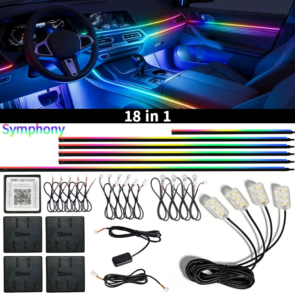 Interior Ambient Car LED Lights RGB