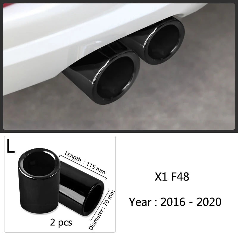 BMW Car-Styling Stainless Steel Car Exhaust Muffler TailPipes Cover