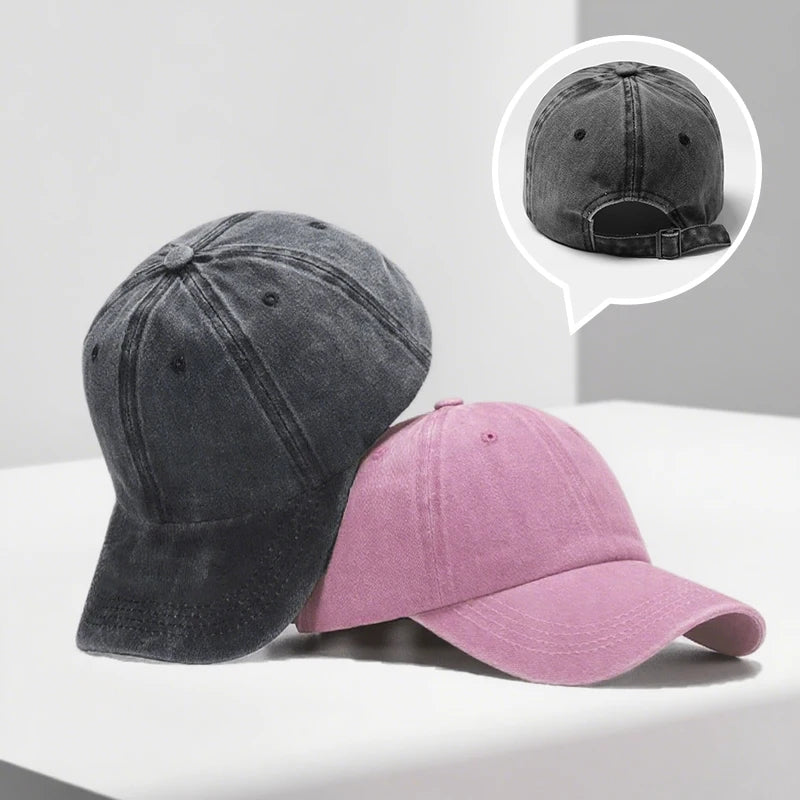 Casual Car Baseball Cap Washed Denim Vintage Caps Sunscreen Hat