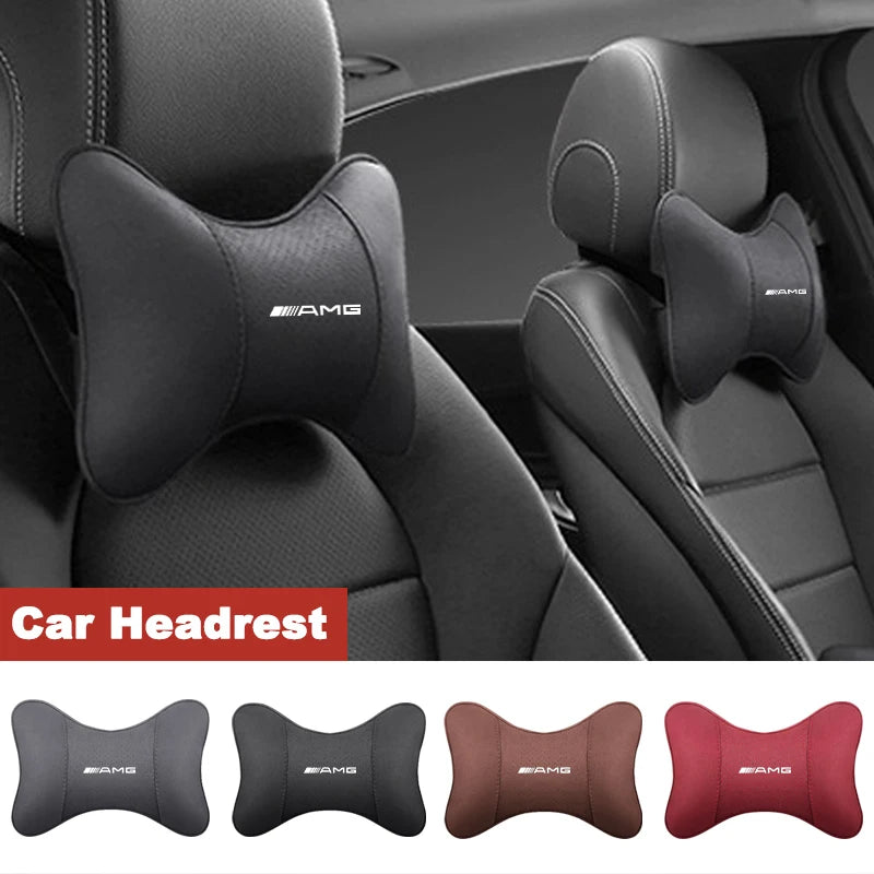 2pcs Breathable Car Headrest Neck Support Seat Pillow Protect Neck