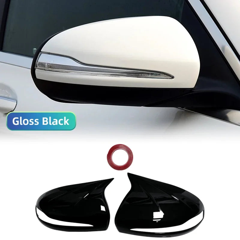 Rearview Mirror Cover Bright Black Replacement 2014-2019 LHD