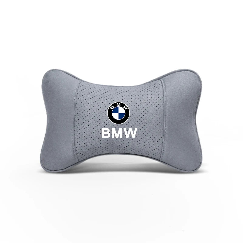 Soft Suede Neck Pillow Comfort Car Headrest Interior Decor Accessories