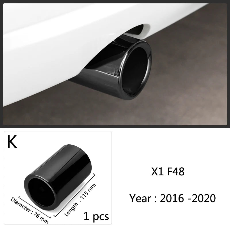 BMW Car-Styling Stainless Steel Car Exhaust Muffler TailPipes Cover