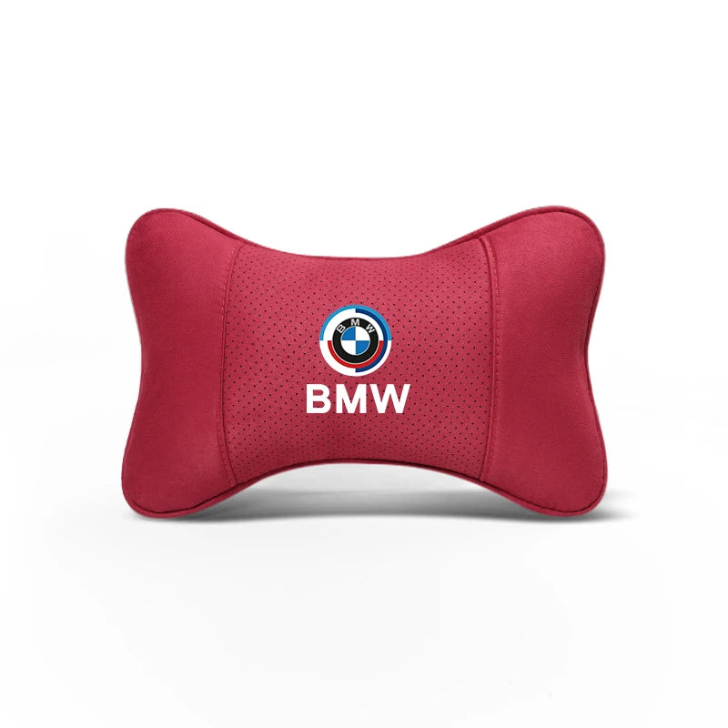 Soft Suede Neck Pillow Comfort Car Headrest Interior Decor Accessories