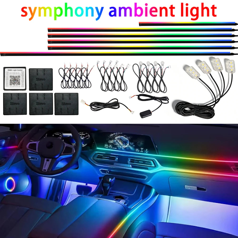 Interior Ambient Car LED Lights RGB