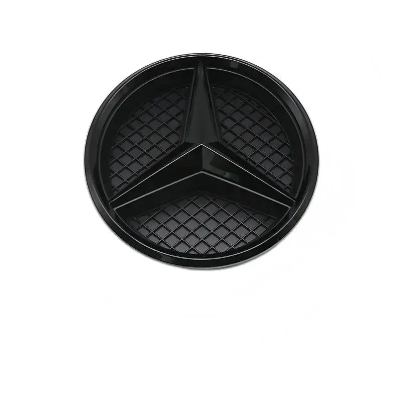 Chrome Black Silver 3D Star Badge Front Grille Emblem Logo
