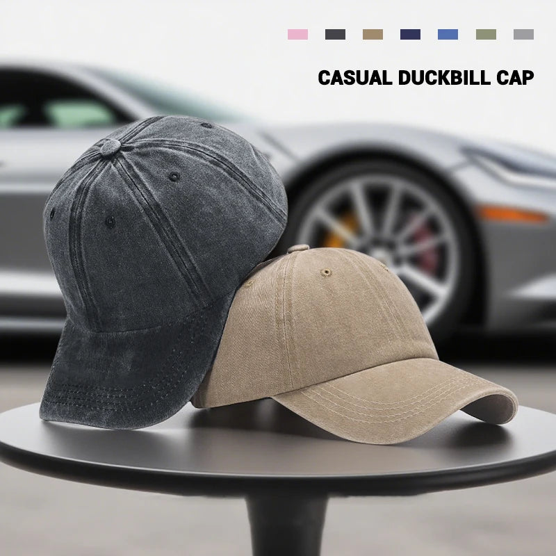 Casual Car Baseball Cap Washed Denim Vintage Caps Sunscreen Hat