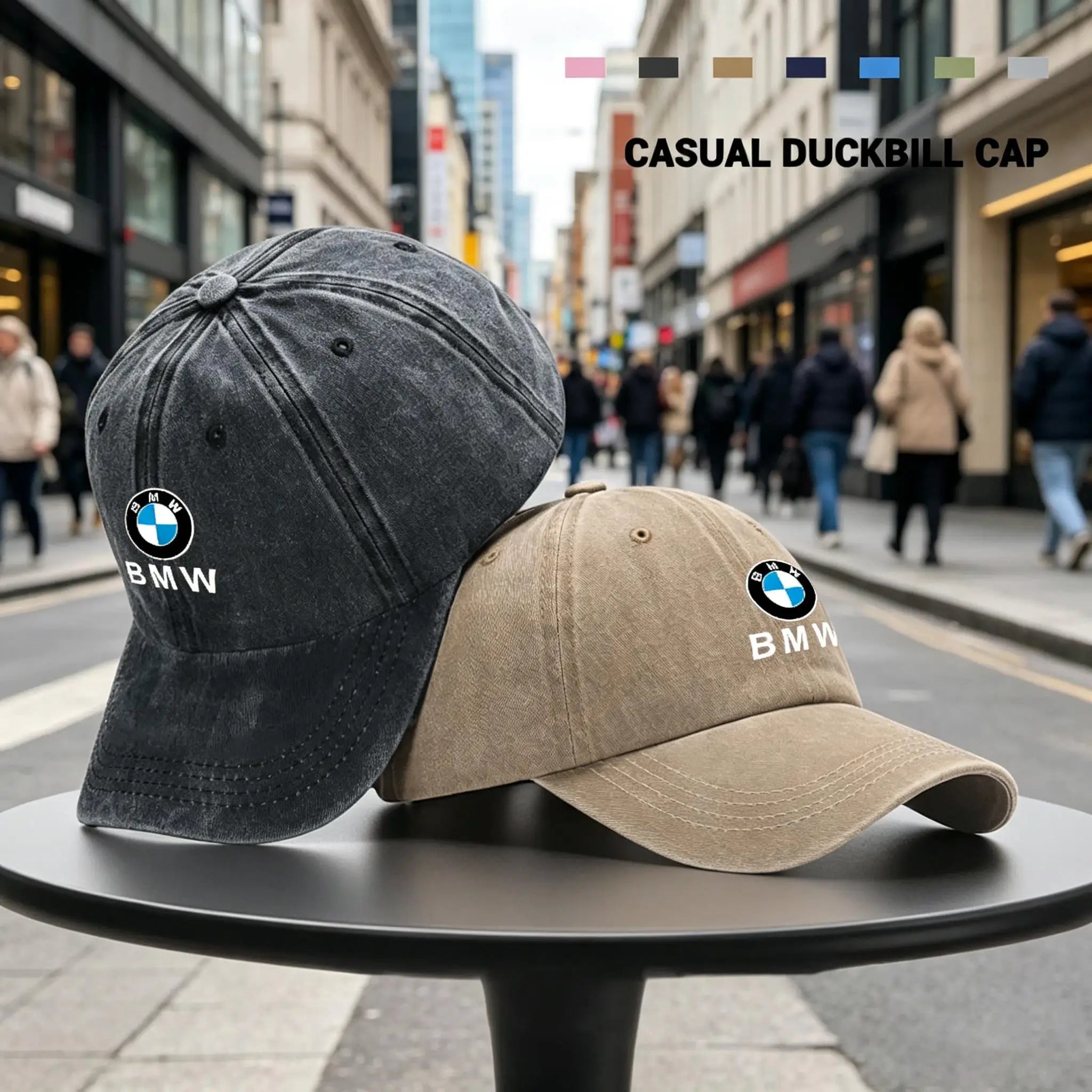 Casual Car Baseball Cap Washed Denim Vintage Caps Sunscreen Hat