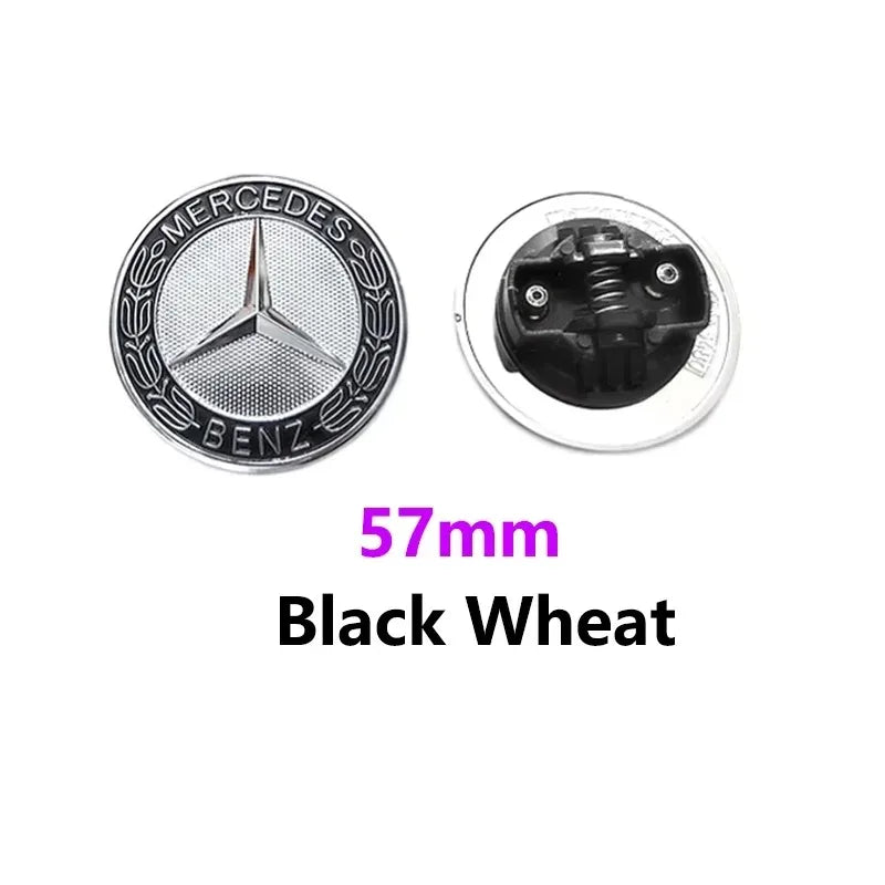 57mm car aluminum hood emblem front badge modification accessories suitable