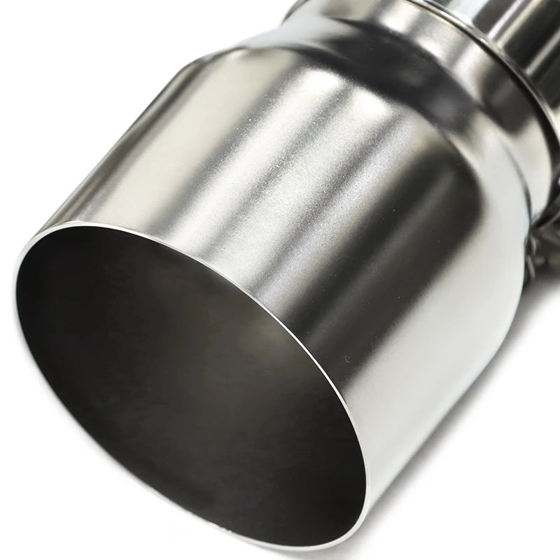 4 Pcs 70mm Inlet Exhaust Tips Original Pipe Only Direct Plug Tailpipes (Silver/Black/Matte)