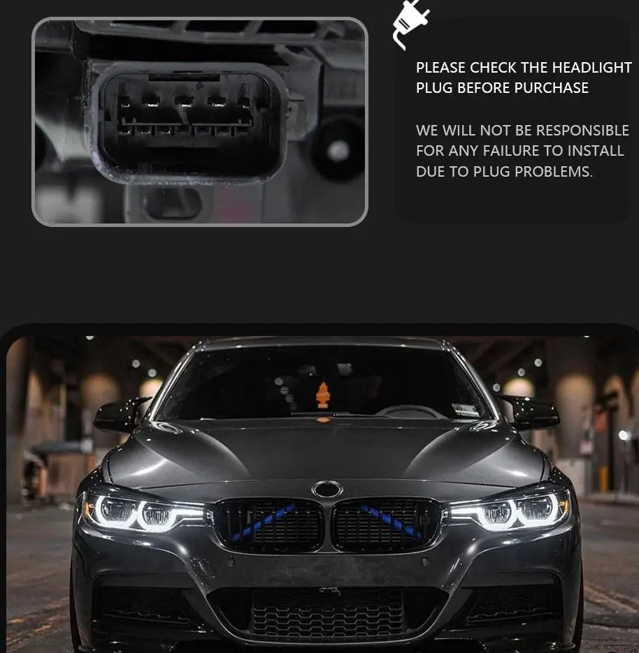 Car Lights For BMW 3 Series F30 Headlight 2012-2019 LED Projetor head Lamp Daytime Running Light Automotive Accessories