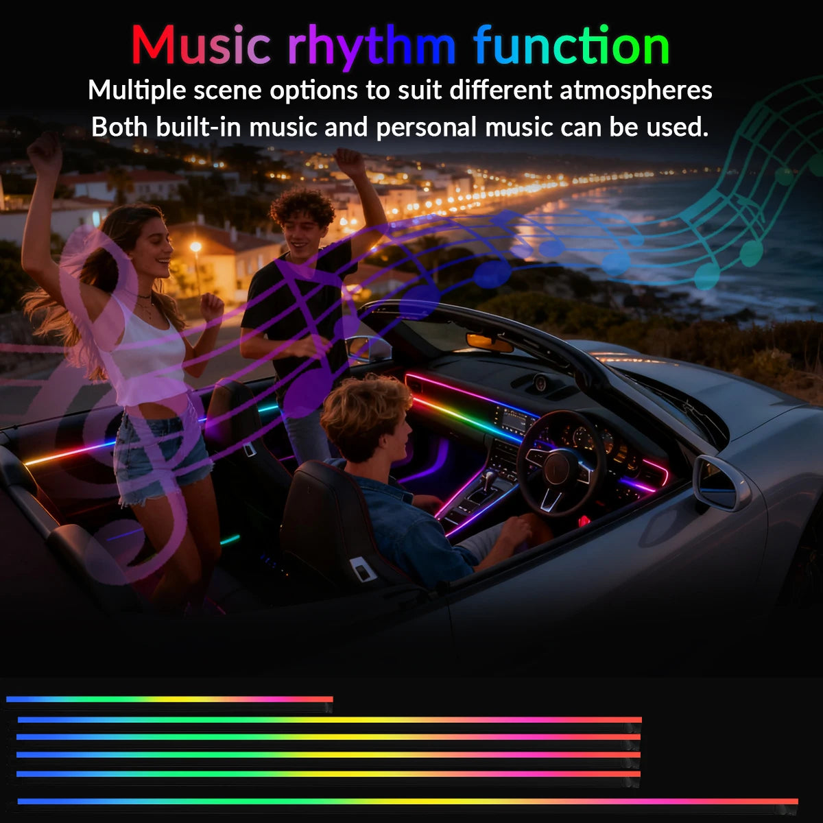 Interior Ambient Car LED Lights RGB