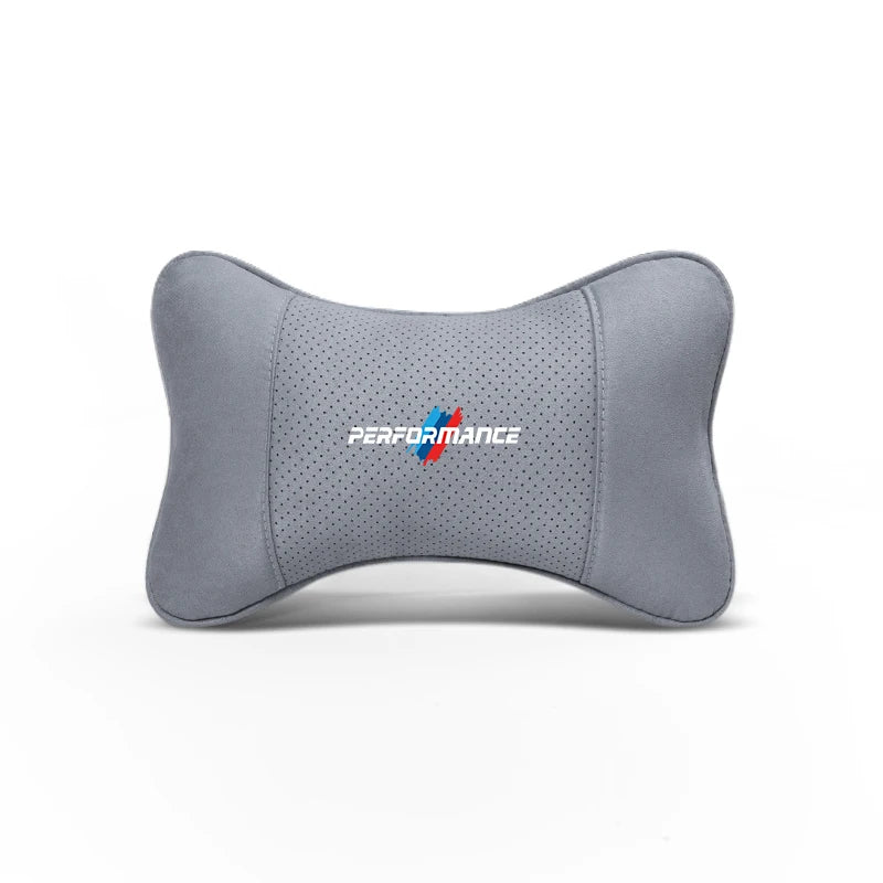 Soft Suede Neck Pillow Comfort Car Headrest Interior Decor Accessories