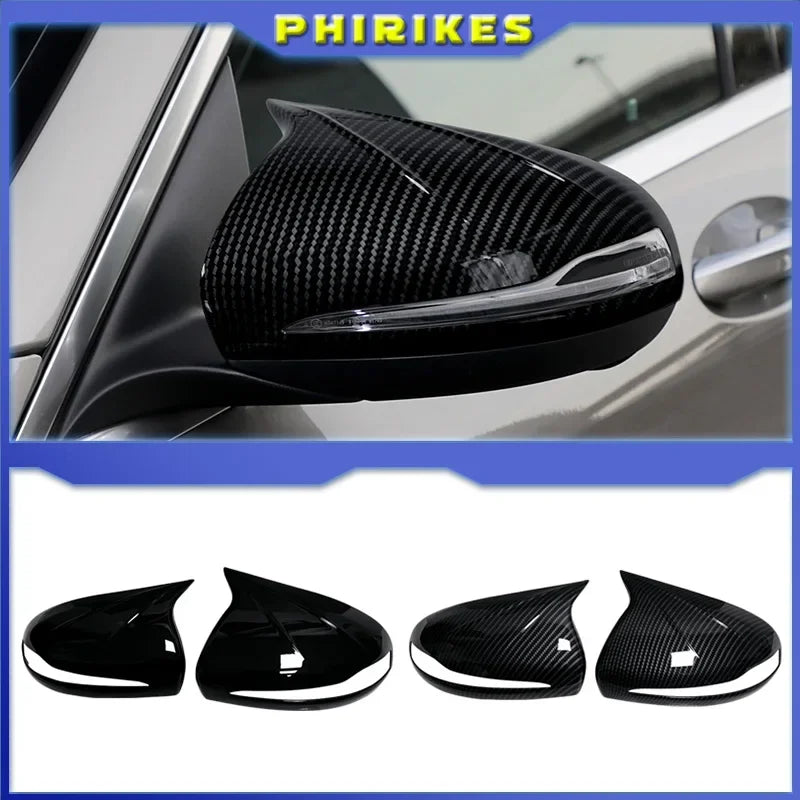 Rearview Mirror Cover Bright Black Replacement 2014-2019 LHD