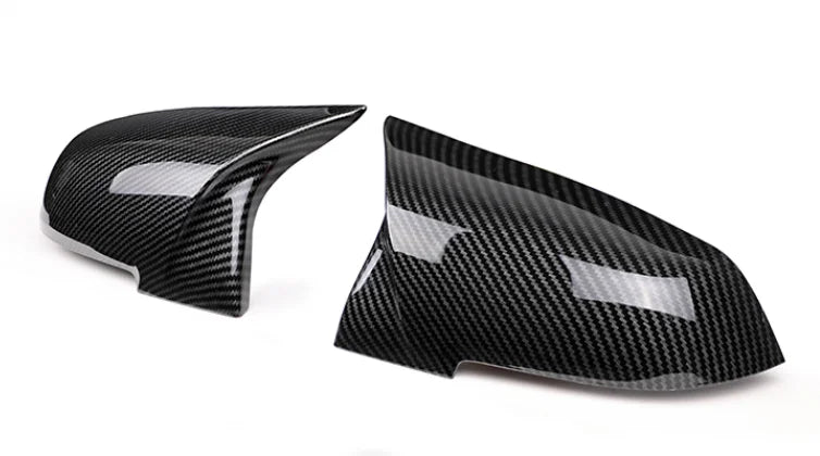Carbon Black Mirror Cover Caps for BMW 1/2/3/4 Series (F20/F30/F32)