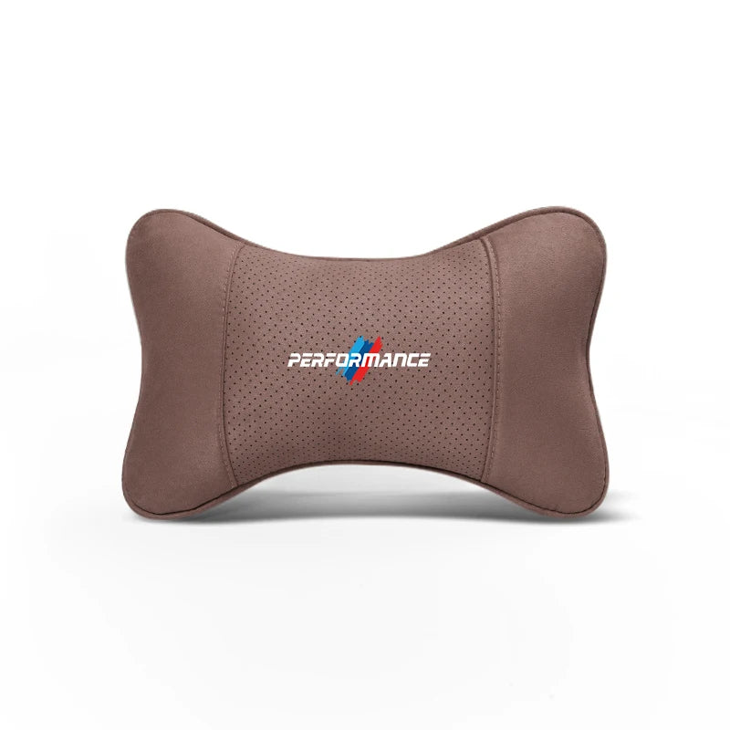 Soft Suede Neck Pillow Comfort Car Headrest Interior Decor Accessories
