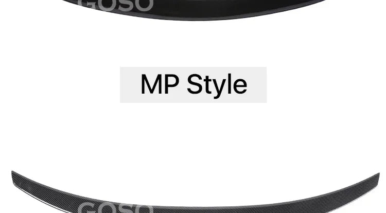 Sensefull Carbon Fiber Rear Bumper Lip Trunk Wing MP M4 PSM Style Roof Spoiler Kit For BMW 3 Series F30 F31 F35 2012-2019 Gloss Black