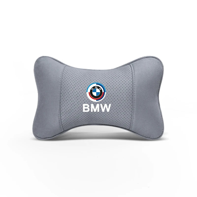 Soft Suede Neck Pillow Comfort Car Headrest Interior Decor Accessories