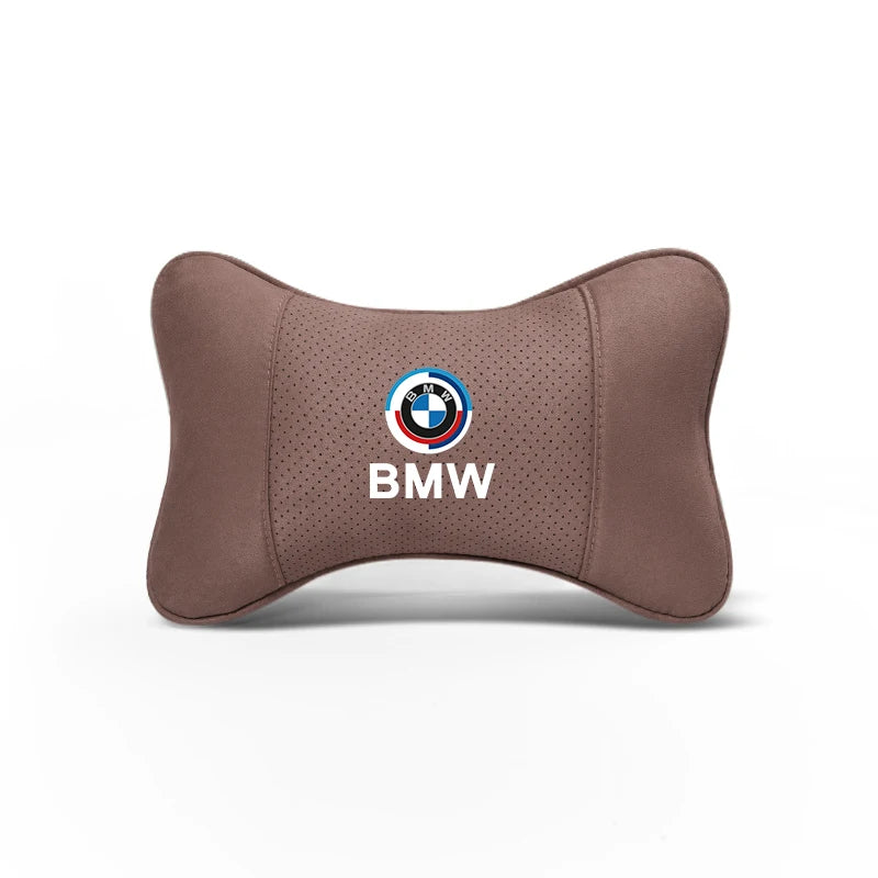 Soft Suede Neck Pillow Comfort Car Headrest Interior Decor Accessories