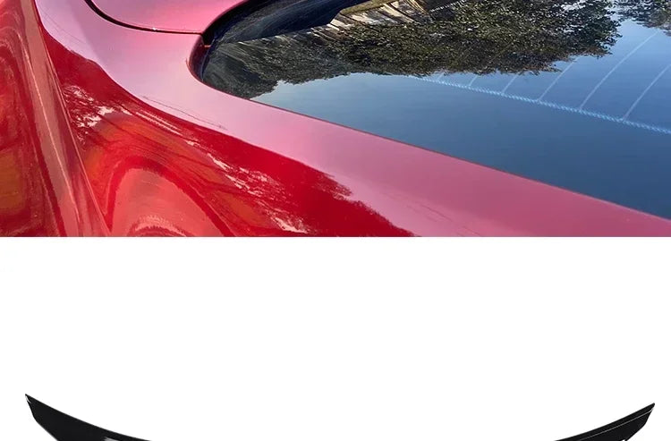 Sensefull Carbon Fiber Rear Bumper Lip Trunk Wing MP M4 PSM Style Roof Spoiler Kit For BMW 3 Series F30 F31 F35 2012-2019 Gloss Black