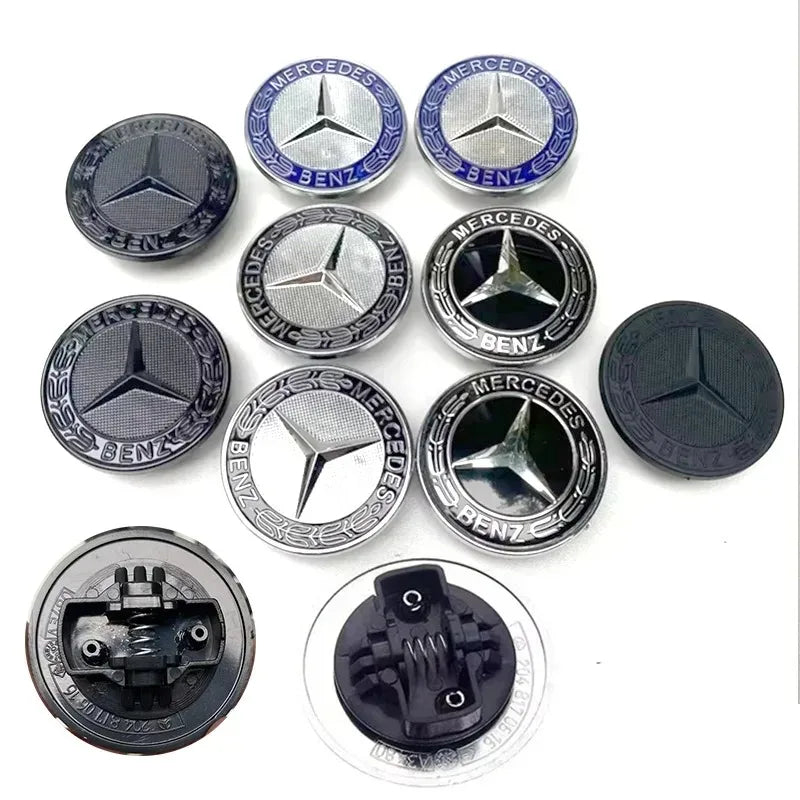 57mm car aluminum hood emblem front badge modification accessories suitable