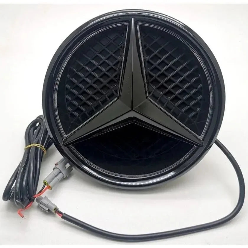 White Blue Red Light Car Front Grilled Star Emblem LED Illuminated Logo for Mercedes Benz W205 C E R ML GL GLA CLA CLS 2013-2016