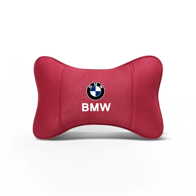 Soft Suede Neck Pillow Comfort Car Headrest Interior Decor Accessories