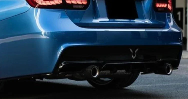 Sensefull Carbon Fiber Rear Bumper Lip Trunk Wing MP M4 PSM Style Roof Spoiler Kit For BMW 3 Series F30 F31 F35 2012-2019 Gloss Black