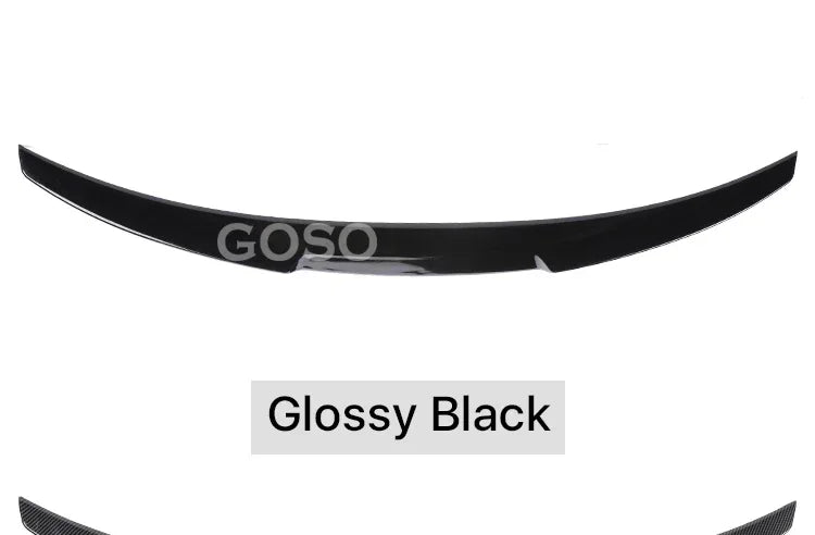 Sensefull Carbon Fiber Rear Bumper Lip Trunk Wing MP M4 PSM Style Roof Spoiler Kit For BMW 3 Series F30 F31 F35 2012-2019 Gloss Black