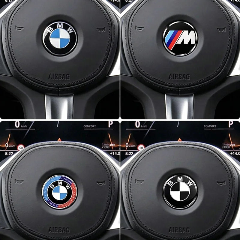 Car Steering Wheel Decoration Badge 45mm Sticker Accessories