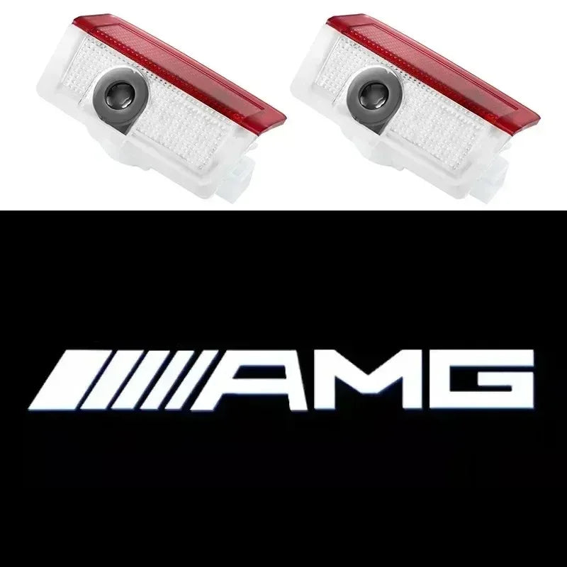 2Pcs LED Light Car Door Projector Lamps Accessories
