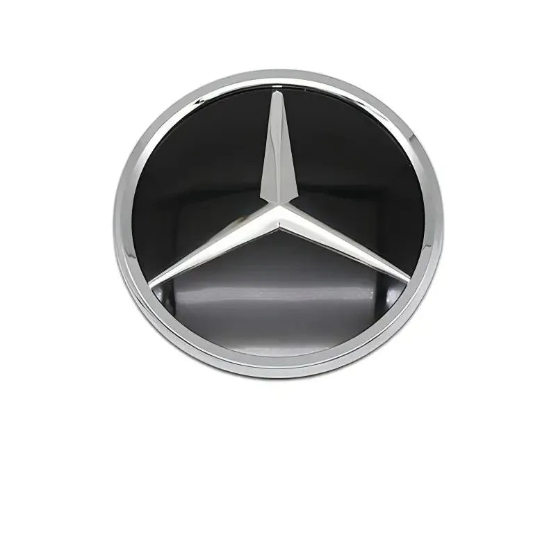 Chrome Black Silver 3D Star Badge Front Grille Emblem Logo