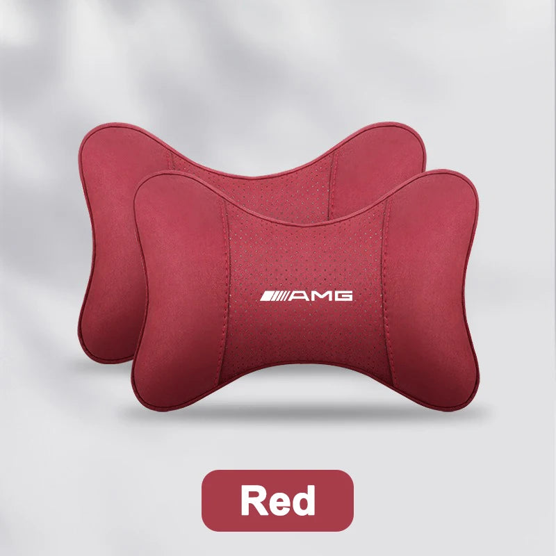 2pcs Breathable Car Headrest Neck Support Seat Pillow Protect Neck
