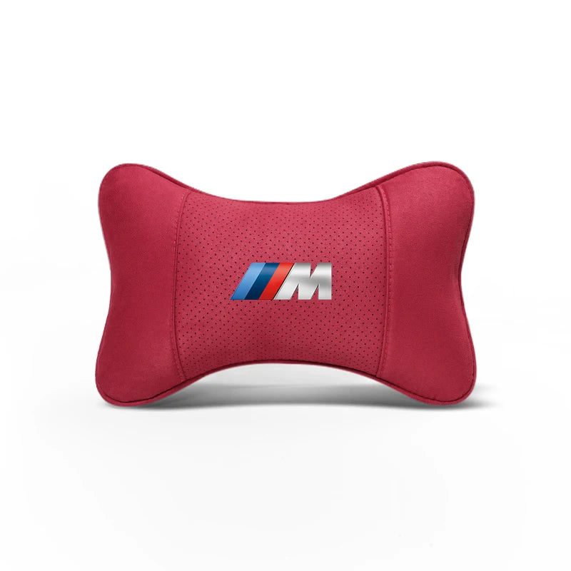 Soft Suede Neck Pillow Comfort Car Headrest Interior Decor Accessories