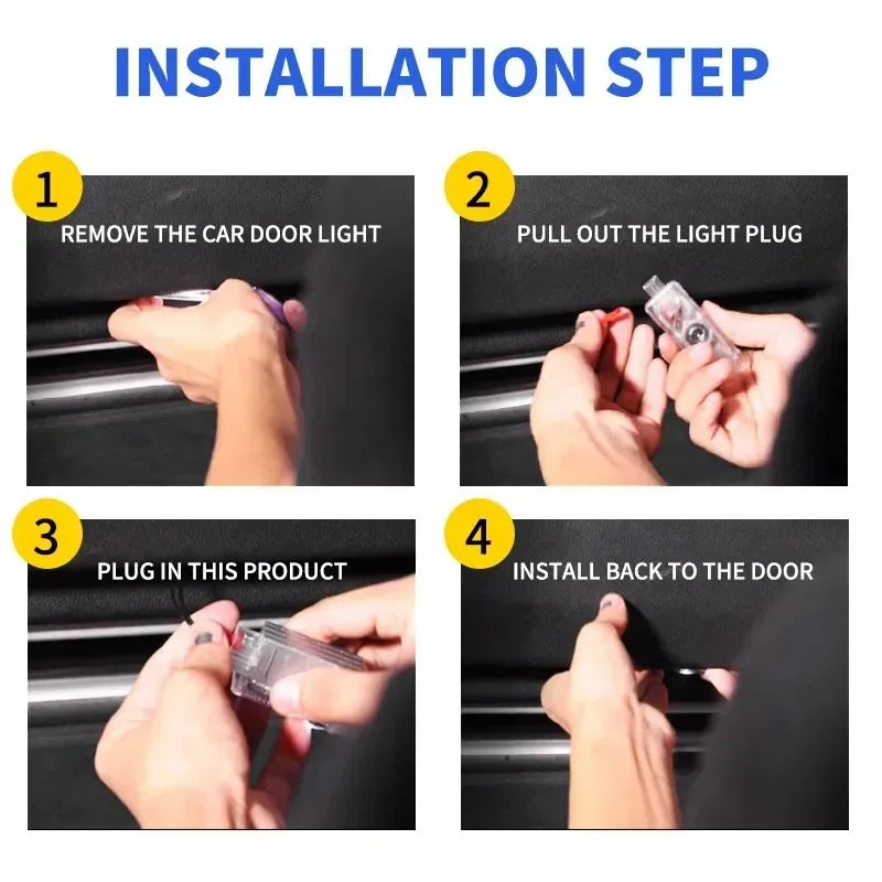 2/4Pcs for BMW Car LED welcome light is suitable Accessory