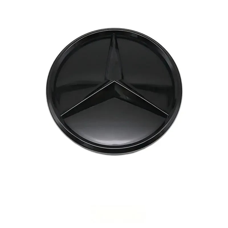 Chrome Black Silver 3D Star Badge Front Grille Emblem Logo