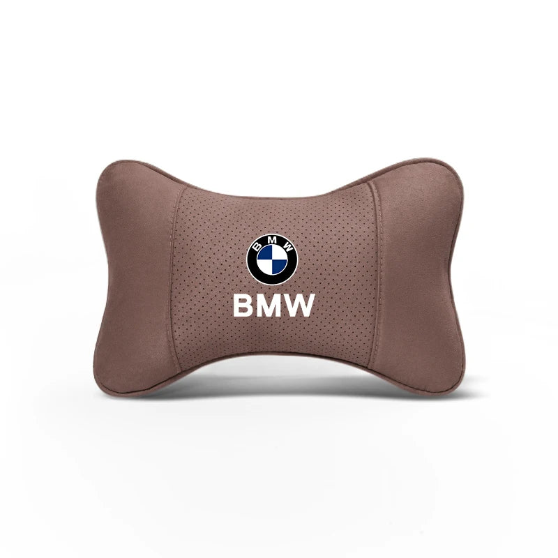 Soft Suede Neck Pillow Comfort Car Headrest Interior Decor Accessories