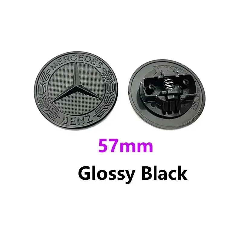 57mm car aluminum hood emblem front badge modification accessories suitable