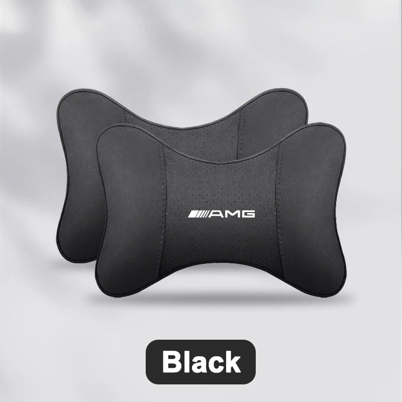 2pcs Breathable Car Headrest Neck Support Seat Pillow Protect Neck