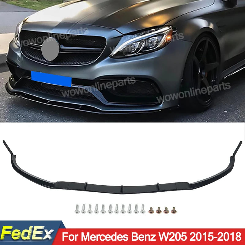 A-Type Front Bumper Lip Splitter A205 W205 ED1 C205 C300 C4