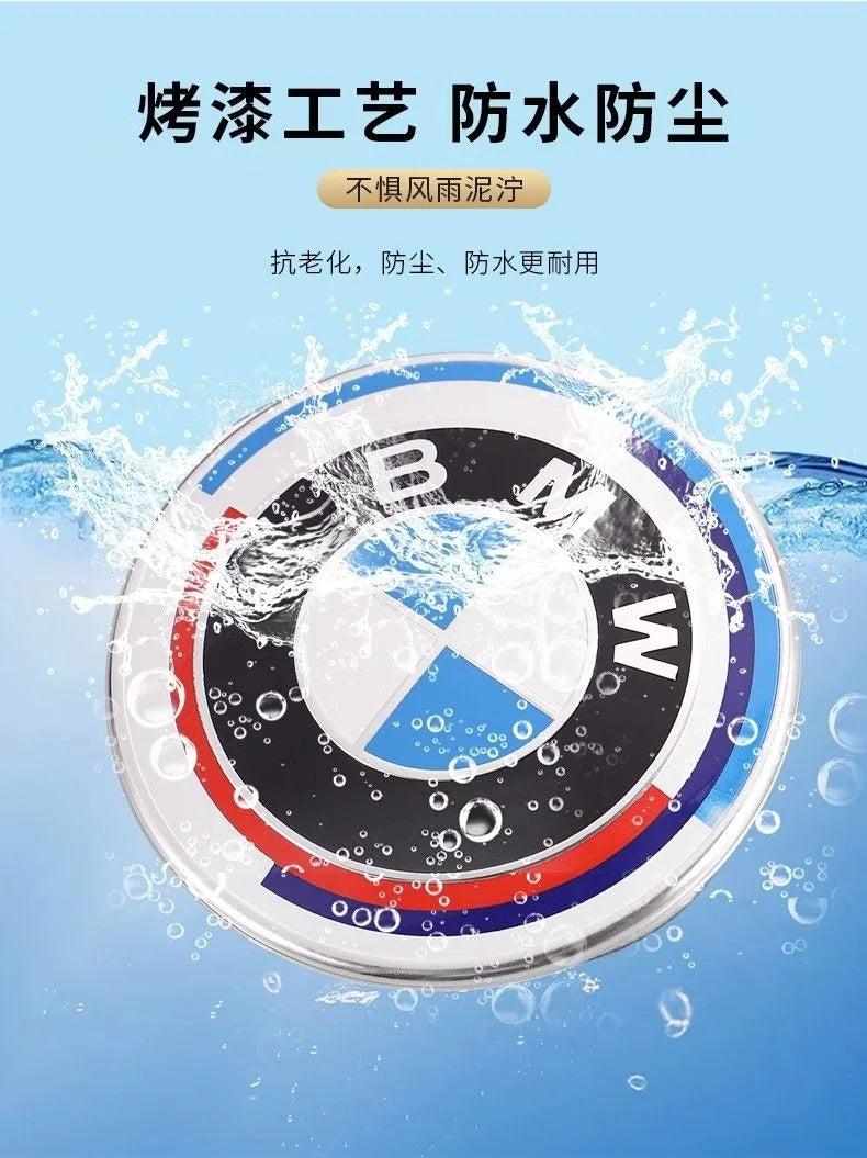Car Steering Wheel Decoration Badge 45mm Sticker Accessories