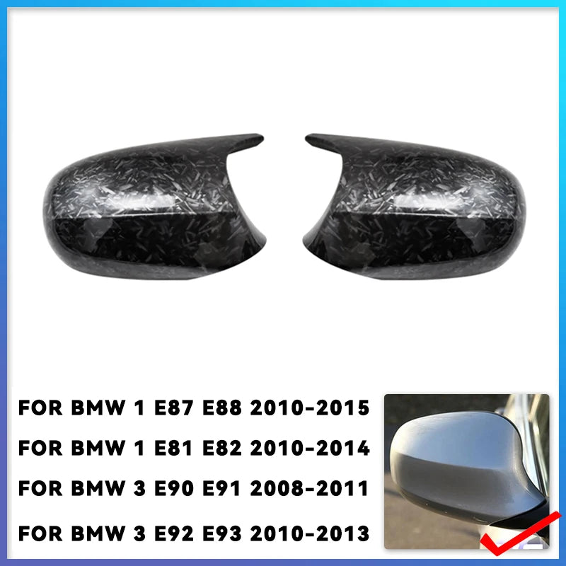 Carbon Fiber M Look Mirror Caps for BMW 1/3 Series (E90/E92/E93)