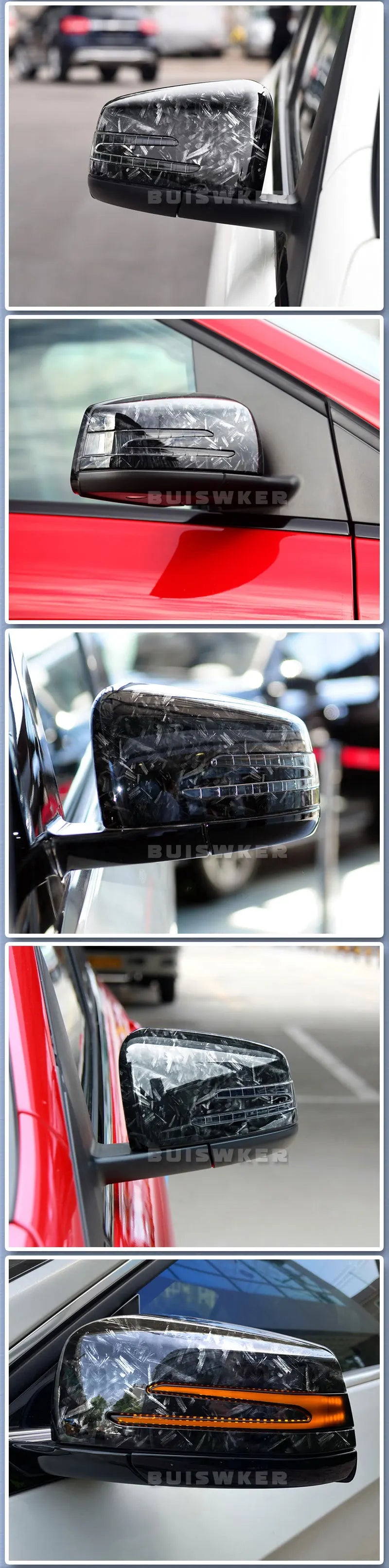 Mercedes Benz Carbon Fiber Car Rearview Mirror Cover