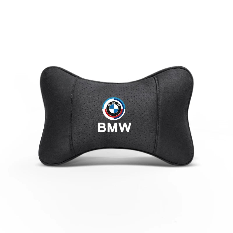 Soft Suede Neck Pillow Comfort Car Headrest Interior Decor Accessories